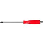 پیچ گوشتی تکی دسته پلاستیکی تک رنگ چهارسو 75×3 2834-RH